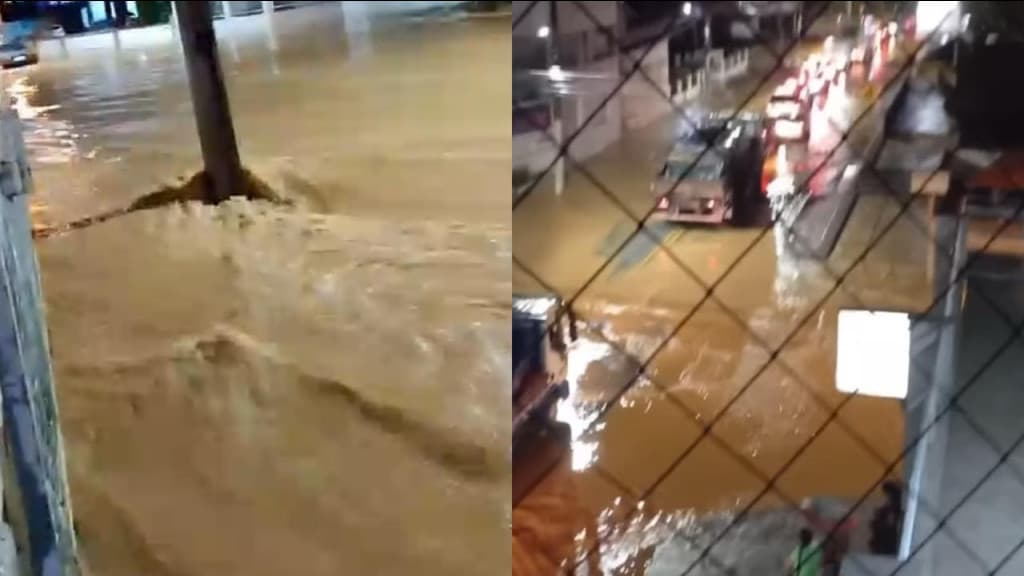 Brusque registra alagamentos após forte chuva