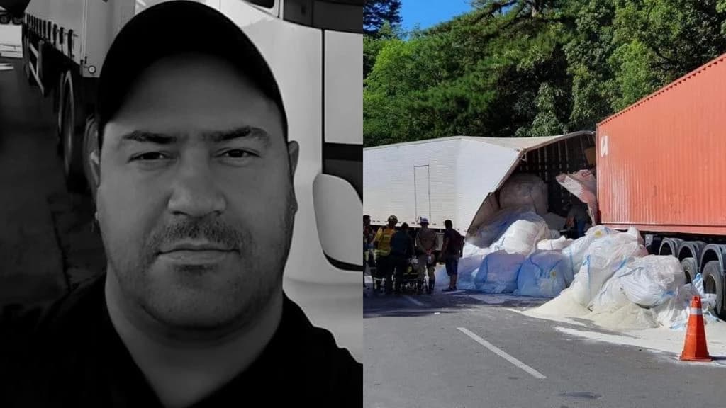 Trabalhador morre após colisão frontal entre dois caminhões na SC-418