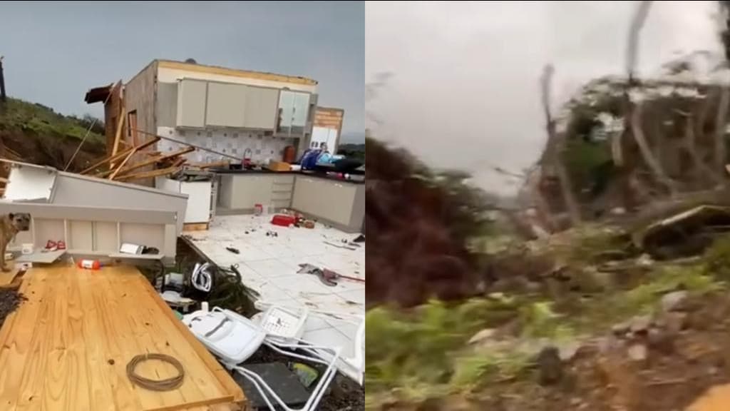 Tornado é confirmado após provocar destruição na Serra Catarinense