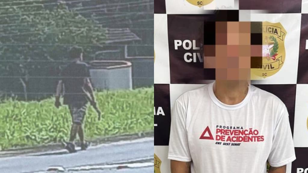 Homem ciumento agride vítima com barra de ferro e tenta jogá-la na frente de caminhão em SC