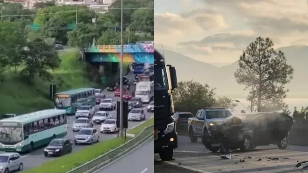 Trânsito na Grande Florianópolis é complicado nesta manhã de sexta