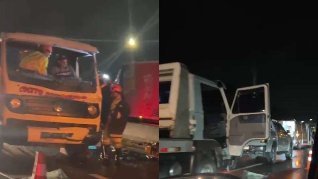 Grave acidente deixa vítima presa às ferragens na BR-101, em Porto Belo
