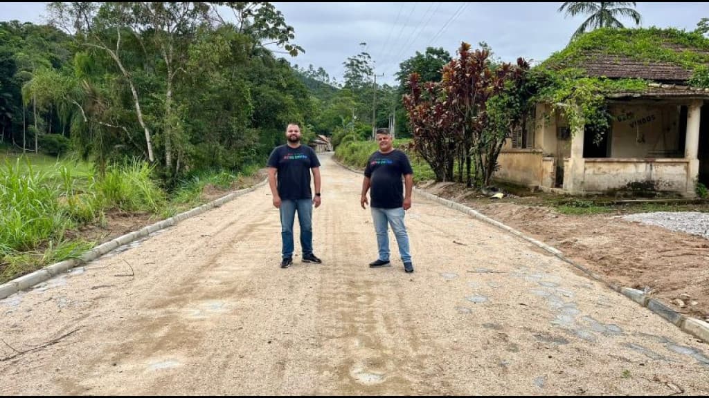 Concluída a obra de drenagem e pavimentação na localidade de São Valentim, em Nova Trento