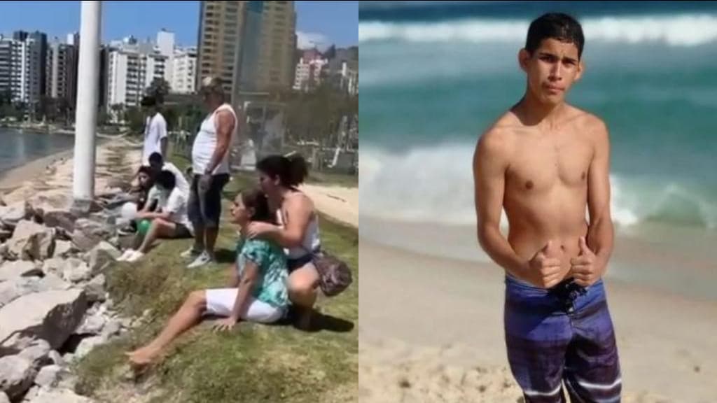 Mãe se despede de filho morto por morador de rua, em Florianópolis
