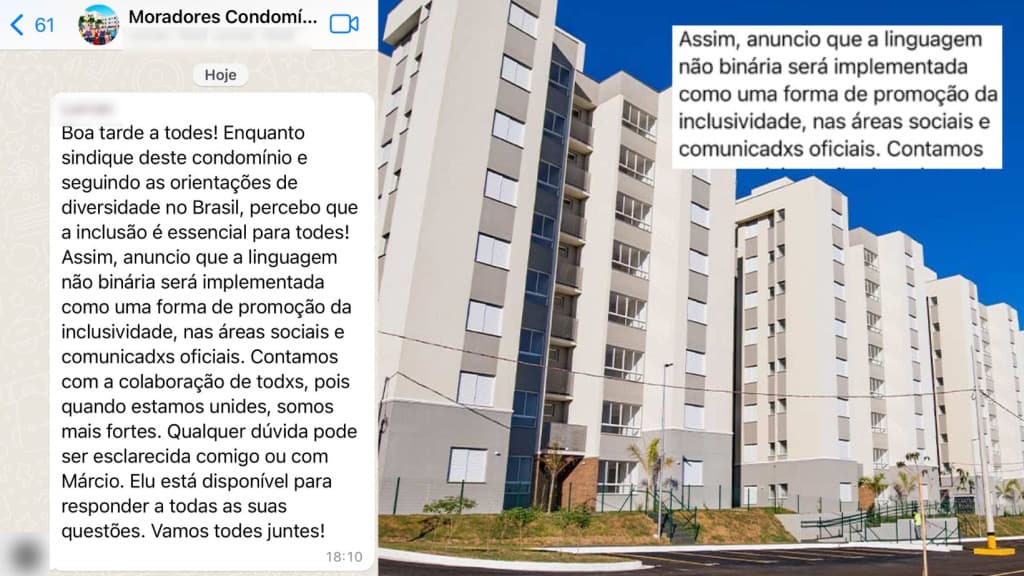 “Todes unides”: condomínio de Tijucas vai usar linguagem neutra