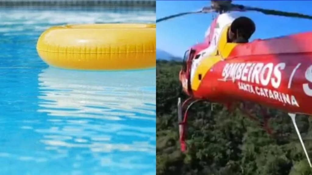 Idosa sofre mal súbito, cai em piscina e morre em SC