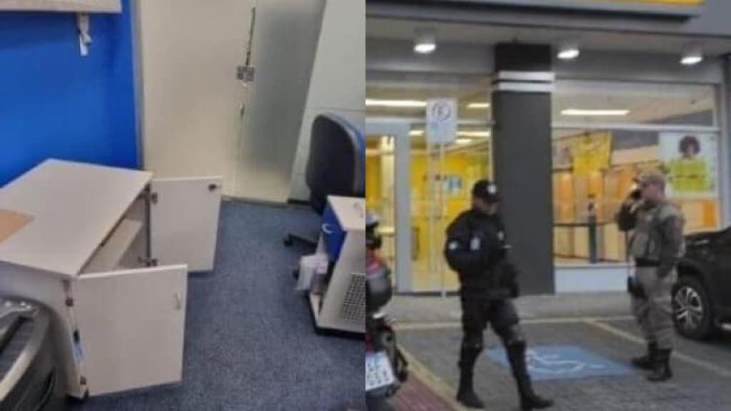 Trio de criminosos invade bancos no Norte de Santa Catarina