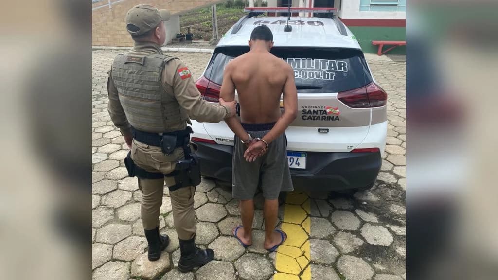 Foragido da justiça é preso no Jardim Progresso, em Tijucas