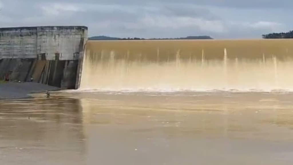 Infiltração na barragem de Taió assusta moradores e autoridades monitoram