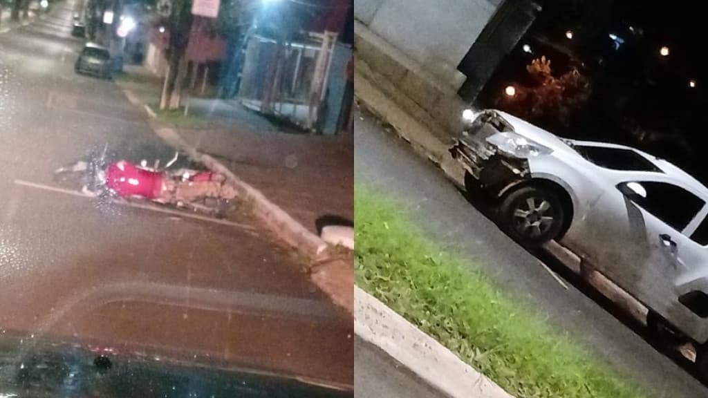 Acidente entre moto e carro tira a vida de jovem de 20 anos