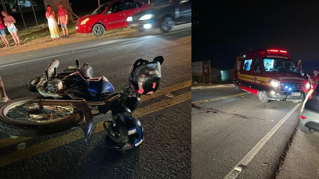 Motorista bate em moto e foge sem prestar socorro às vítimas na  SC-410, em Tijucas