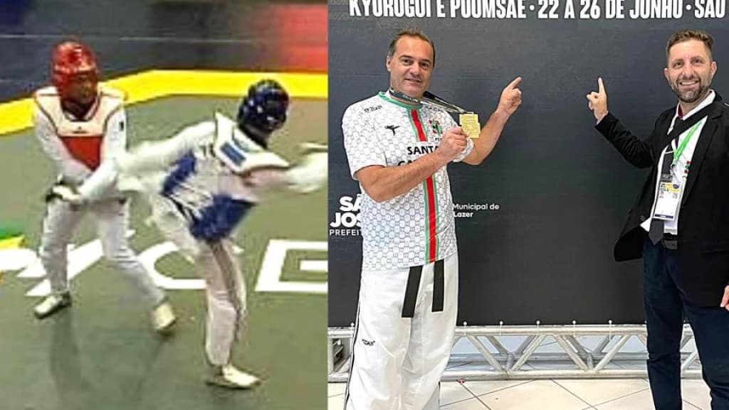 Tijuquense traz medalha e troféu em campeonato brasileiro de taekwondo