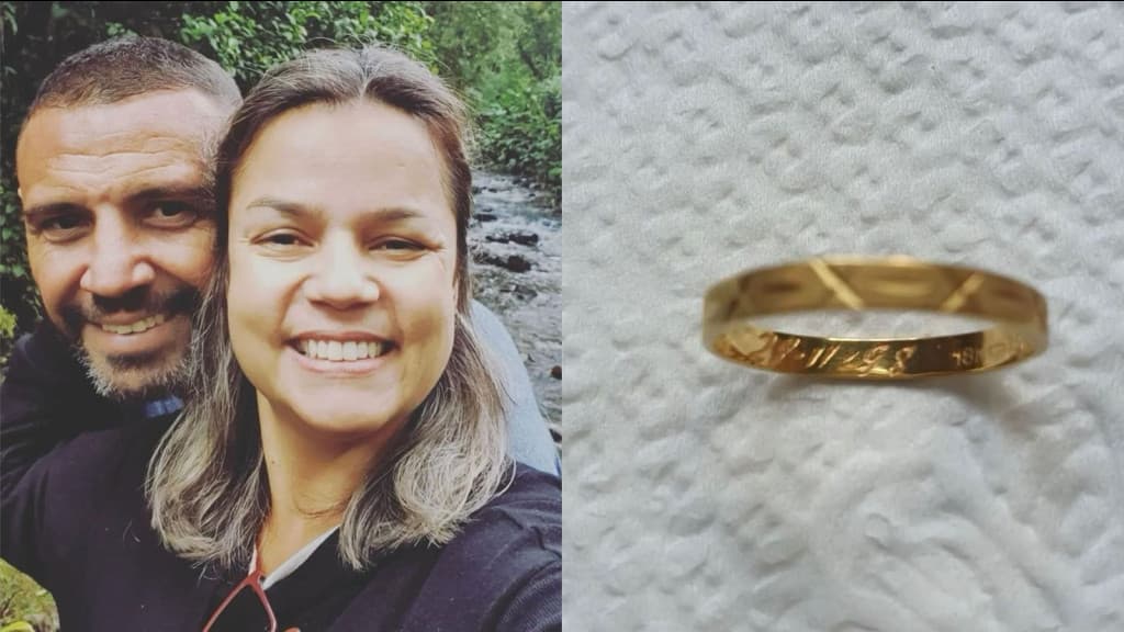 Aliança perdida por casal há 26 anos é encontrada por crianças em SC