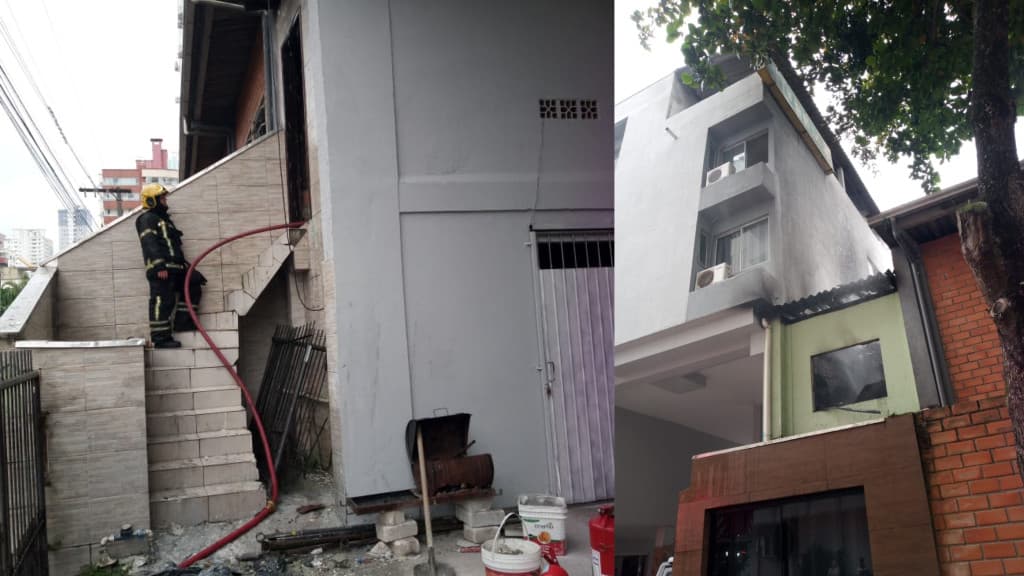 Incêndio em depósito ao lado de hotel lotado quase causa tragédia em Balneário Camboriú