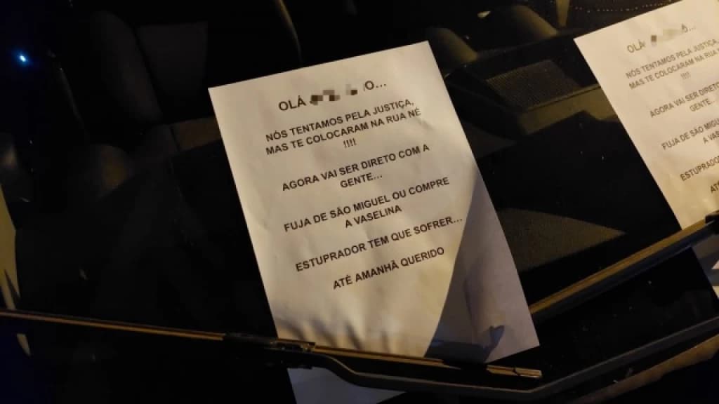 Homem suspeito de tentar estuprar jovens é ameaçado através de bilhetes em SC