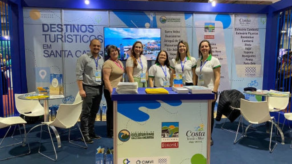 Consórcios de Turismo de Santa Catarina participam de ação inédita da Expo Turismo Goiás