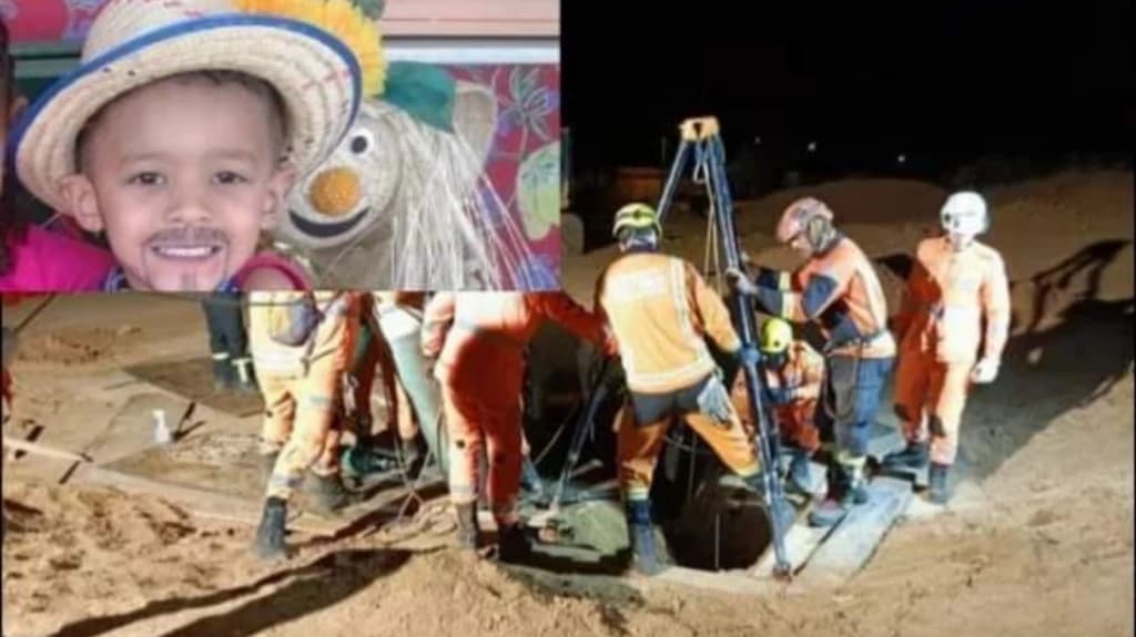 Menino de 8 anos morre após ser resgatado de buraco