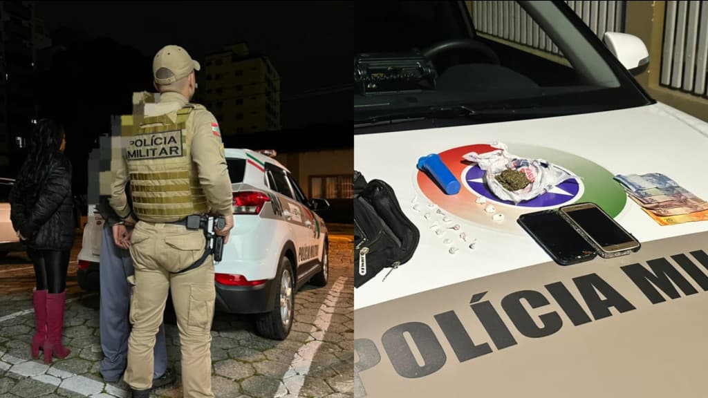 Casal é detido com drogas em São João Batista