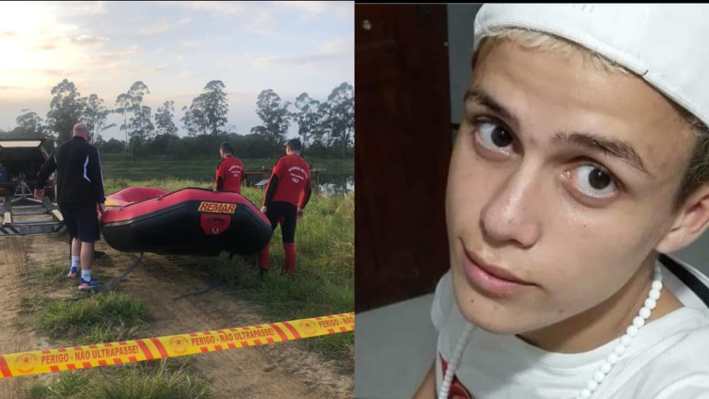 Buscas por adolescente desaparecido em lagoa de Penha continuam