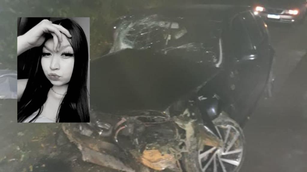 Jovem de 18 anos é ejetada e morre após gravíssimo acidente