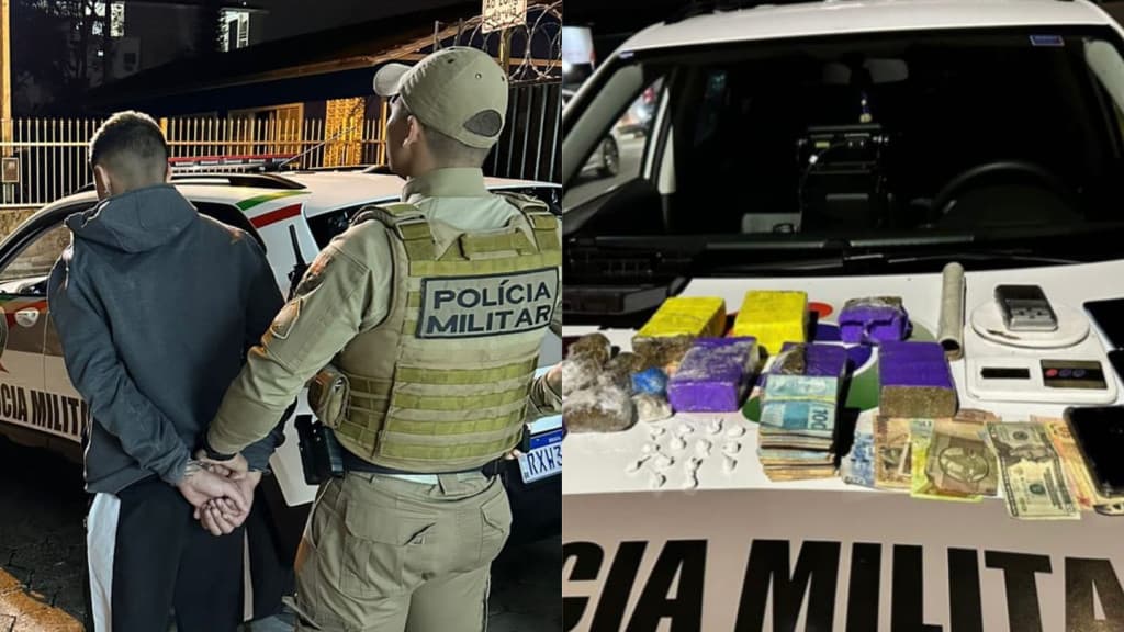 Dupla é detida com drogas e dinheiro em São João Batista