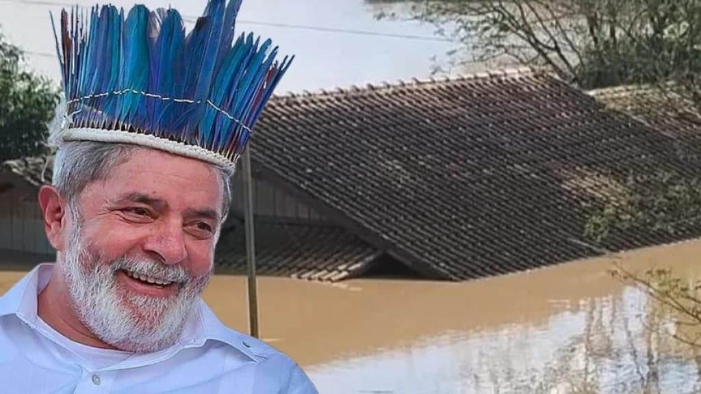 Lula mandou dinheiro apenas para indígenas após enchentes em SC