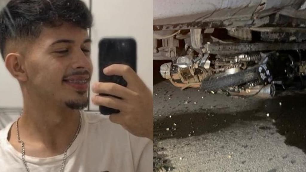 Jovem morre em grave acidente entre moto e caminhão na BR-282