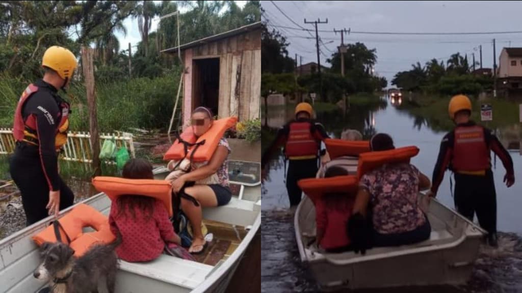 Chuva deixa 400 famílias desalojadas em Itapoá
