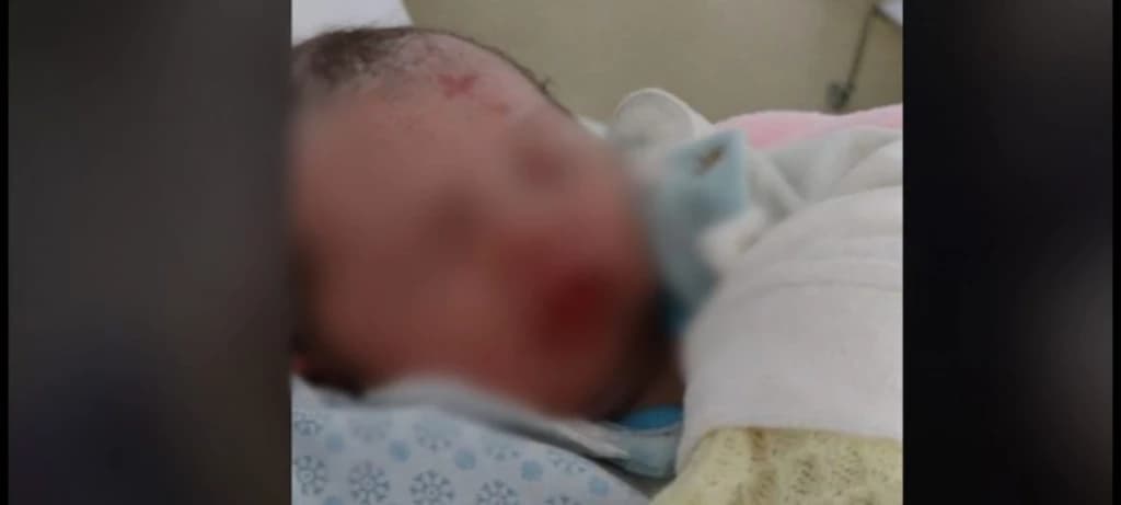 Bebê nasce com “sinal da cruz” na testa após falecimento da bisavó