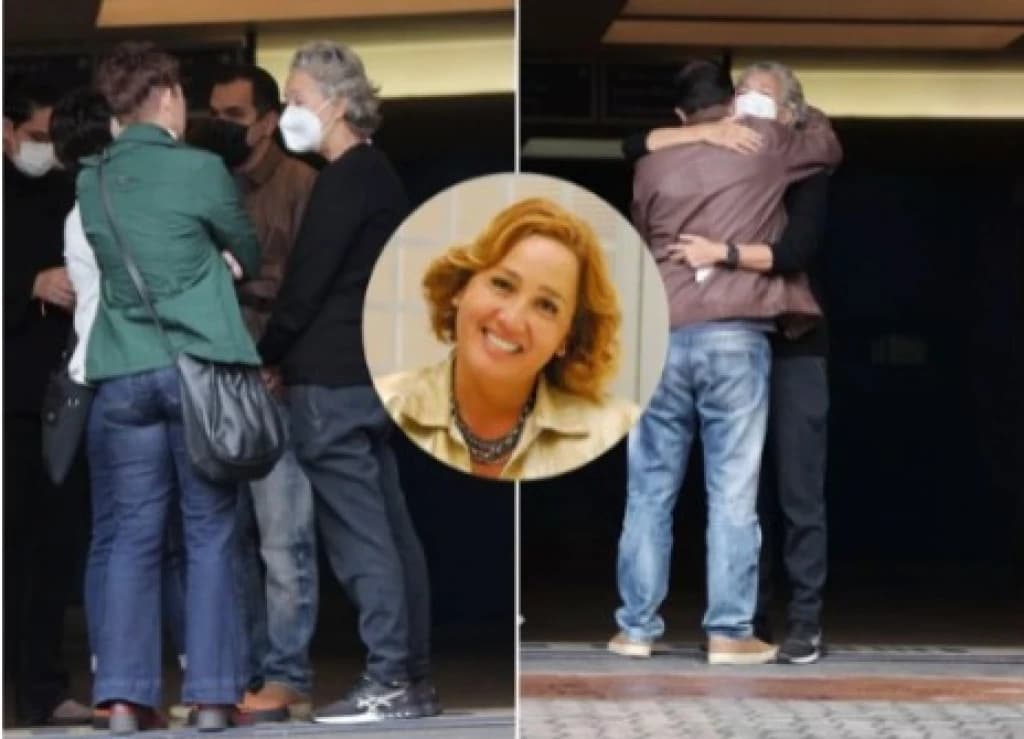 Amigos e familiares se despedem de Claudia Jimenez em velório