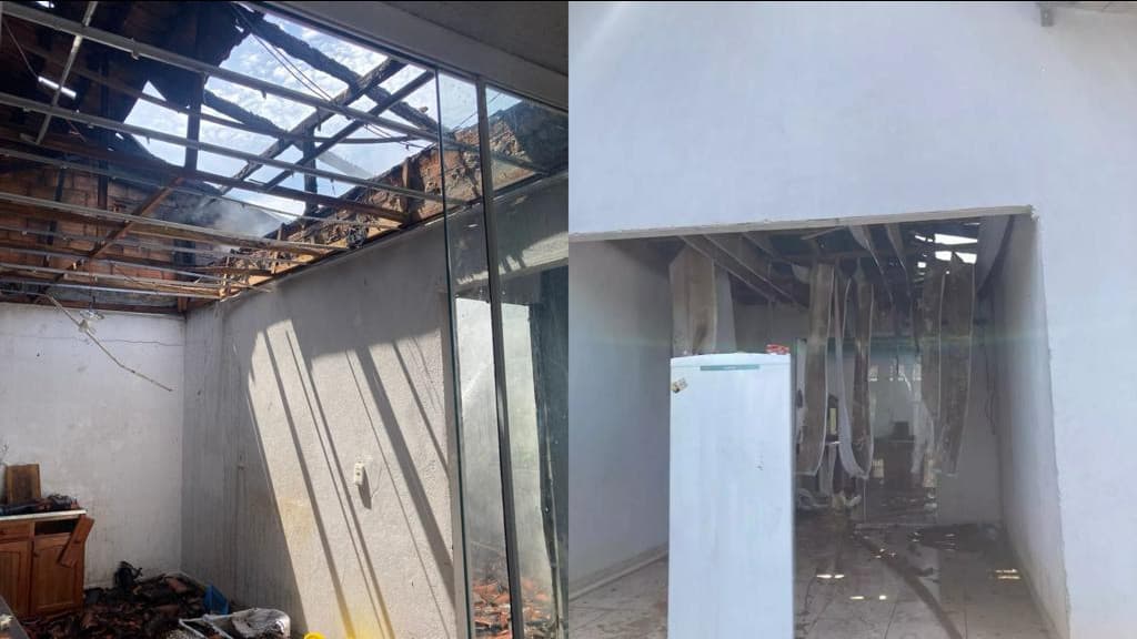 Menino de 2 anos sofre queimaduras durante incêndio em residência