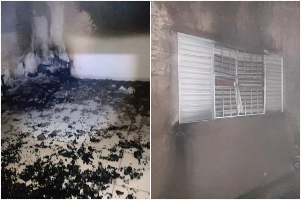 Após o casamento, noivo tem crise de ciúme e coloca fogo na casa da esposa