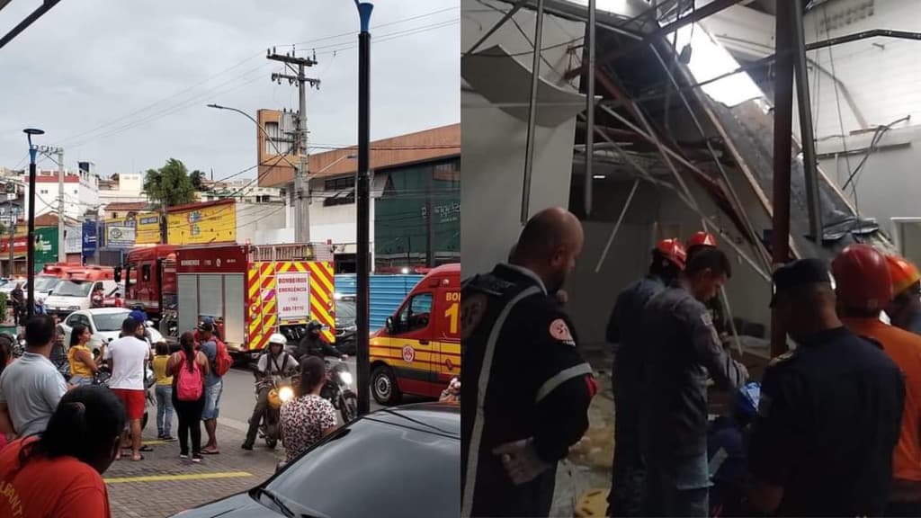 Teto de Pronto Socorro Infantil desaba e deixa feridos