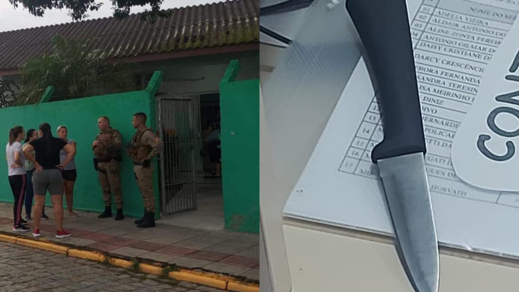 Após ameaça de atentado, aluno é flagrado com faca em escola de Camboriú