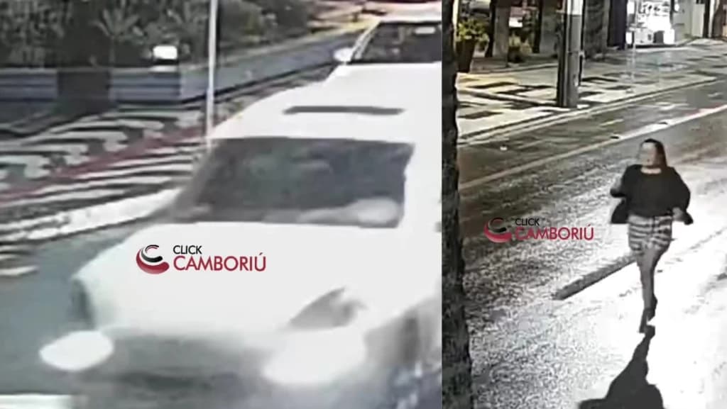 Esposa persegue motorista de Porsche que atropelou seu marido em Balneário Camboriú