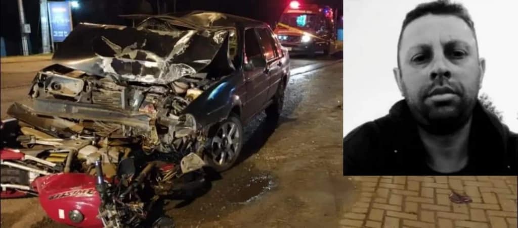 Motorista embriagado mata motociclista e foge do local