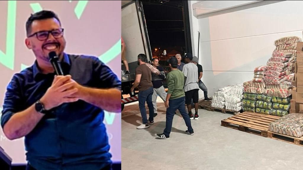 Pastor de Tijucas troca presentes de aniversário por alimentos para ajudar famílias carentes
