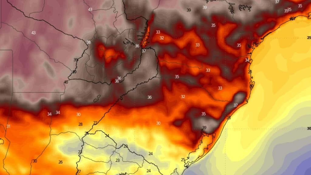 Sul do Brasil terá onda de calor extremo nos próximos dias