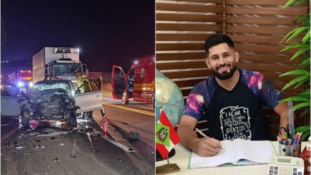 Professor de matemática morre após colisão entre carro e caminhão na BR-282, em SC