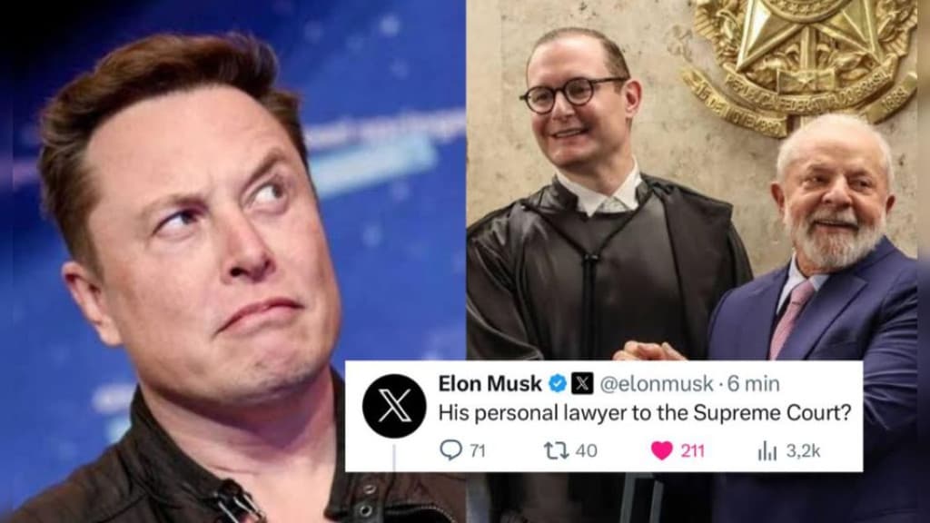 Elon Musk se surpreende ao descobrir que Lula indicou seu próprio advogado para o STF