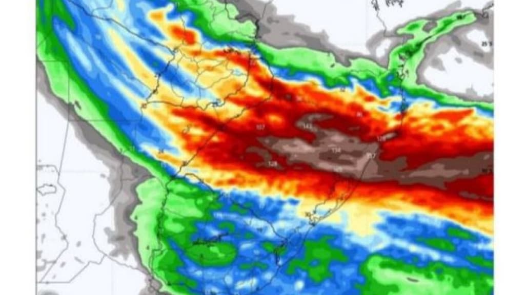 “Cenário completamente surreal”, alerta meteorologista para o Sul do Brasil