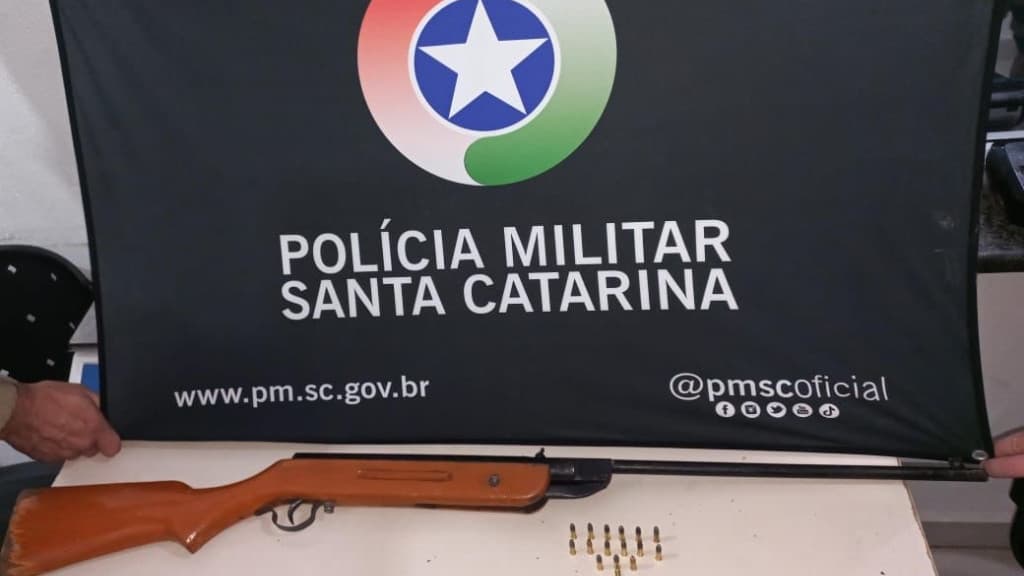 Homem é preso em Itapema após ameaçar moradores com espingarda