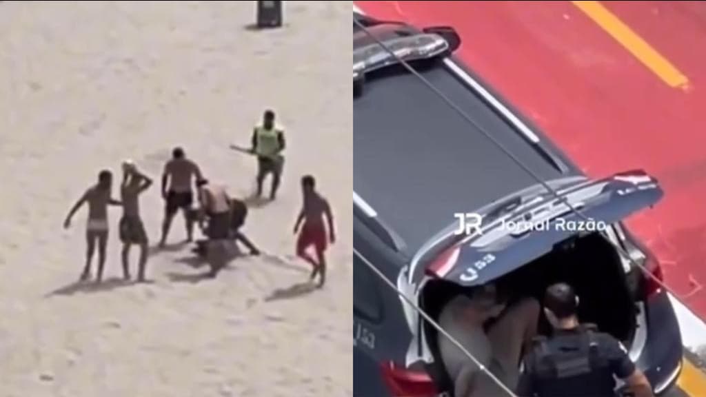 VÍDEO: Ladrão se dá mal durante tentativa de “arrastão”, em Balneário Camboriú