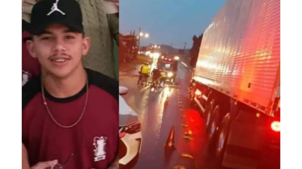Jovem cai de moto e morre após ser atingido por caminhão em SC