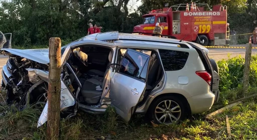 Acidente mata homem e deixa cinco pessoas feridas em Santa Catarina