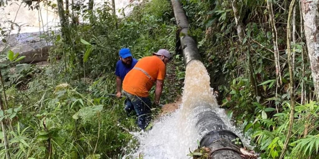 Água começa a chegar na estação de tratamento do SISAM