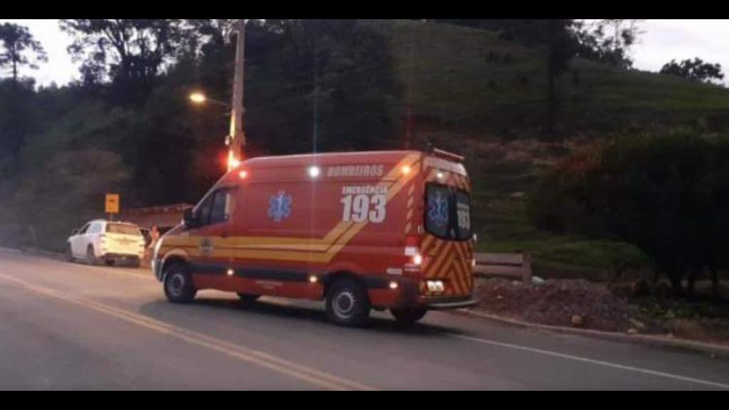 Criança colide bicicleta em vaca e é socorrida pelos bombeiros