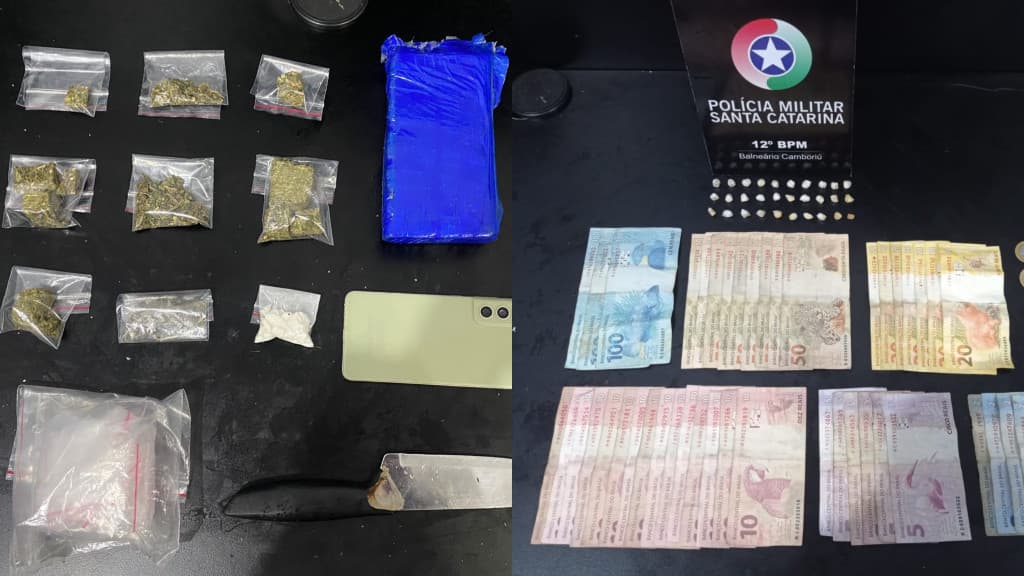 Operações contra o tráfico detém criminosos e apreende drogas em Camboriú