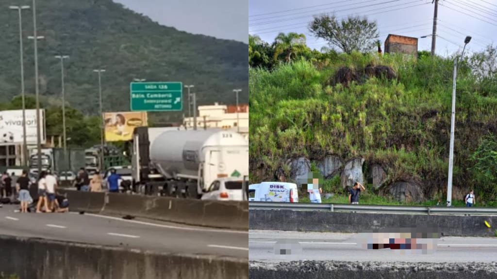 Motociclista morre após colisão com carro na BR-101 em Balneário Camboriú