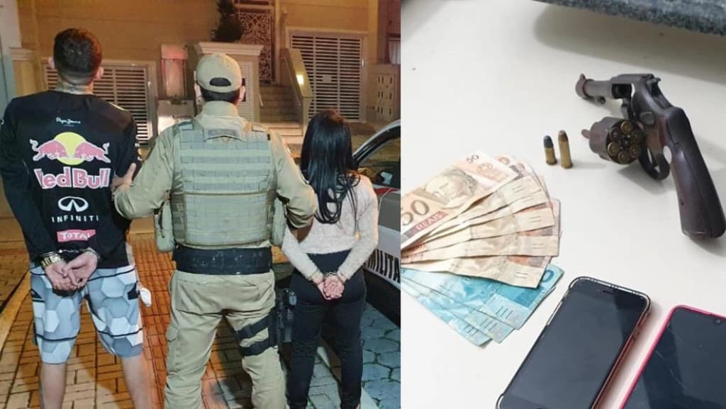 Casal de criminosos é preso em Tijucas